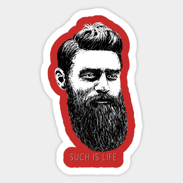 Ned Kelly Such Is Life Sticker by reapolo